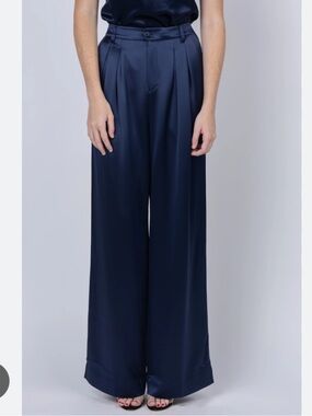 CAMI NYC Navy Davina Pleated Pant